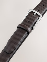 Brown Formal Texture Belt - Image 3 of 4