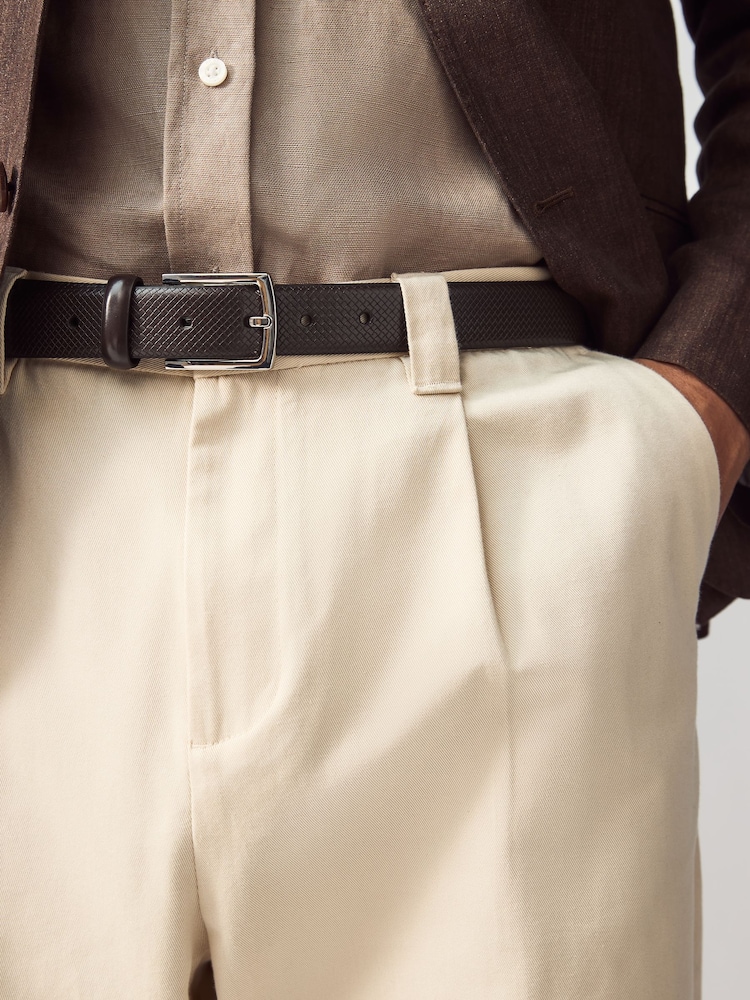 Brown Formal Texture Belt - Image 4 of 4 Brown Formal Texture Belt - Image 4 of 4
