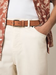 Tan Brown Casual Leather Belt - Image 1 of 4