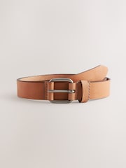 Tan Brown Casual Leather Belt - Image 2 of 4