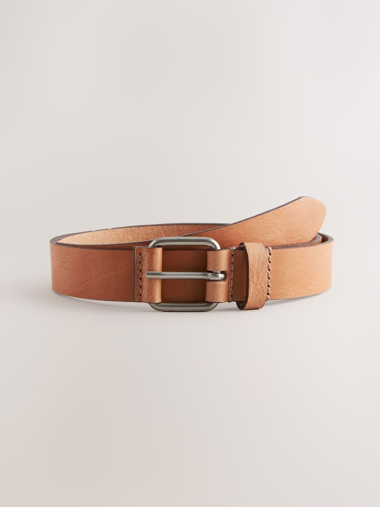 Tan Brown Casual Leather Belt - Image 2 of 4