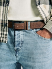 Brown Casual Leather Belt - Image 1 of 4