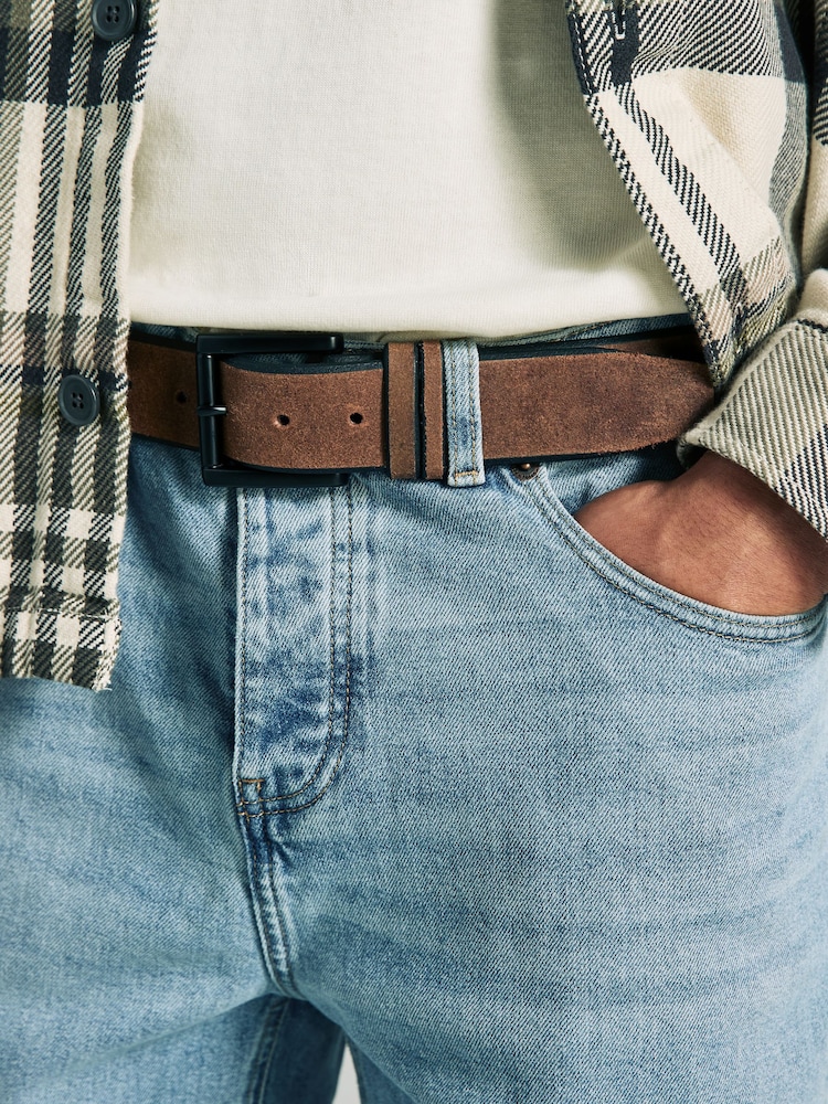 Brown Casual Leather Belt - Image 1 of 4