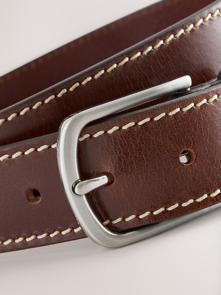 Brown Casual Leather Belt - Image 2 of 4