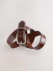 Brown Casual Leather Belt - Image 3 of 4