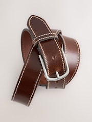 Brown Casual Leather Belt - Image 4 of 4