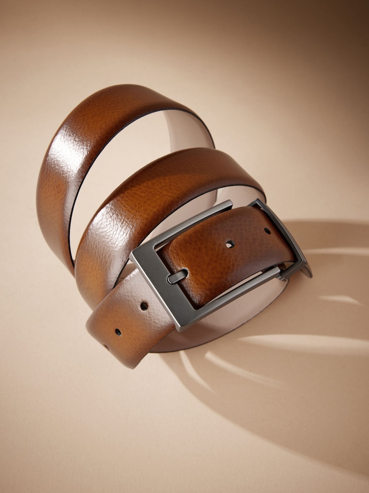 Tan Brown Signature Metal Keeper Belt - Image 2 of 3 Tan Brown Signature Metal Keeper Belt - Image 2 of 3