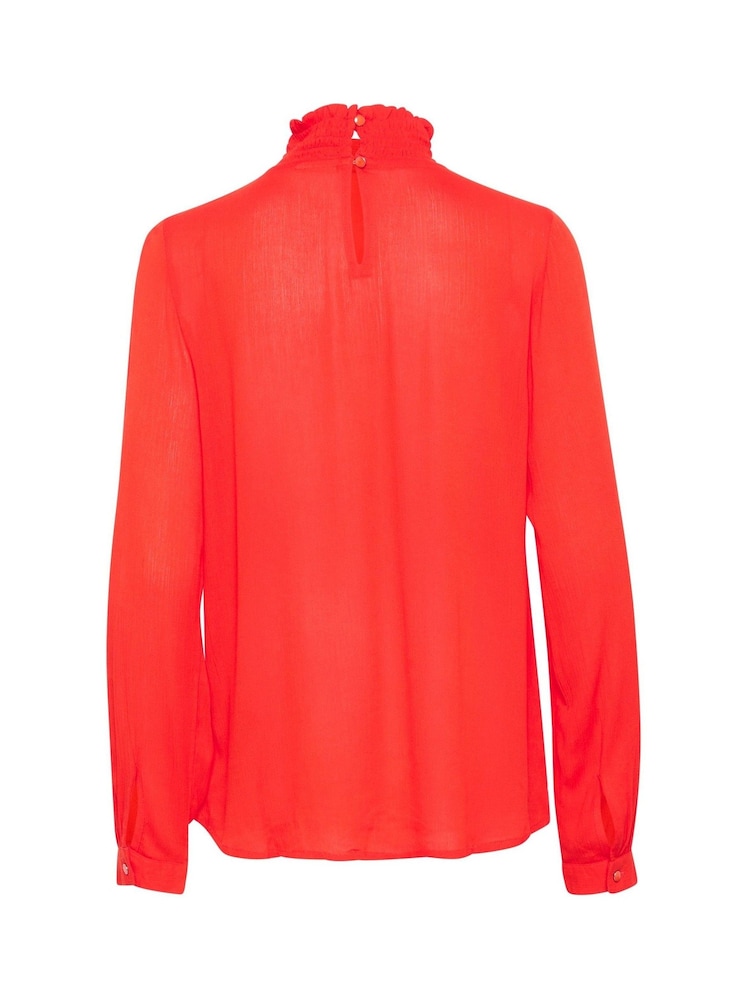 Kaffe Casual Fit KAtrine Smock Neck Blouse - Image 5 of 5