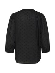 Kaffe Kajollia Notch Neck 3/4 Sleeve 100% Cotton Blouse - Image 5 of 5