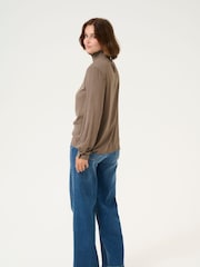 Kaffe Casual Fit KAtrine Smock Neck Blouse - Image 3 of 5