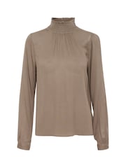 Kaffe Casual Fit KAtrine Smock Neck Blouse - Image 4 of 5