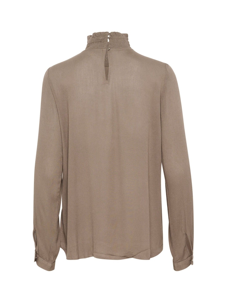 Kaffe Casual Fit KAtrine Smock Neck Blouse - Image 5 of 5