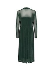 Kaffe Kaolga Mesh Glitter Midi Dress - Image 5 of 5