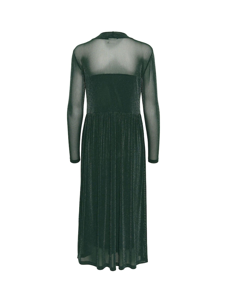 Kaffe Kaolga Mesh Glitter Midi Dress - Image 5 of 5 Kaffe Kaolga Mesh Glitter Midi Dress - Image 5 of 5