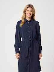 Kaffe Vera Corduroy Knee Length Shirt Dress - Image 3 of 6