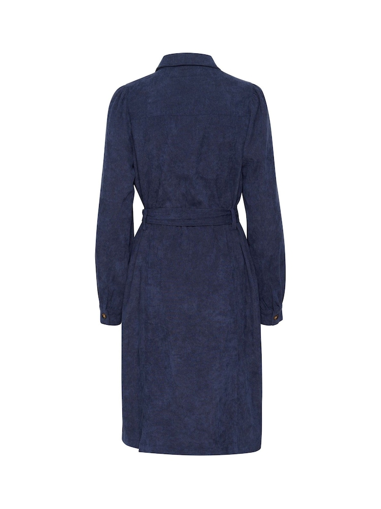 Kaffe Vera Corduroy Knee Length Shirt Dress - Image 6 of 6 Kaffe Vera Corduroy Knee Length Shirt Dress - Image 6 of 6
