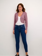 Kaffe Slim Fit Kaastrid Bolero Long Sleeves Cardigan - Image 3 of 6