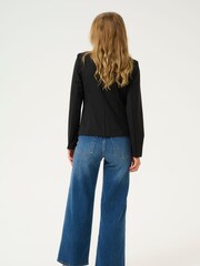 Kaffe Majse Jersey Single-Breasted Black Blazer - Image 2 of 5