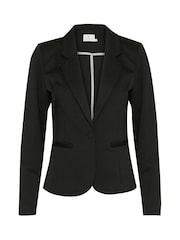 Kaffe Majse Jersey Single-Breasted Black Blazer - Image 4 of 5