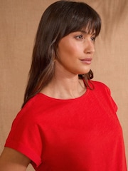Love & Roses Red Crew Neck Jersey T-Shirt - Image 2 of 4