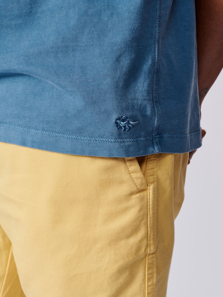Aubin Pink Hareby Garment Dyed Pocket T-Shirt - Image 6 of 7