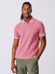 Розовый - Aubin Red Lusby Pique Polo Shirt - Изображение 1 из 6