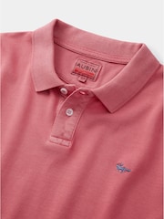 Розовый - Aubin Red Lusby Pique Polo Shirt - Изображение 6 из 6