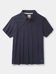 Azul - Aubin Camisas Linen polo e algodão Arnold azul - Imagem 5 de 5