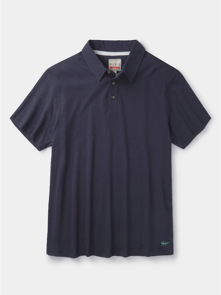 Azul - Aubin Camisas Linen polo e algodão Arnold azul - Imagem 5 de 5