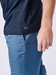 Schwarz - Aubin Hampton T-Shirt aus Baumwollleinen - Bild 4 von 5