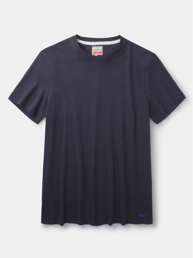 Schwarz - Aubin Hampton T-Shirt aus Baumwollleinen - Bild 5 von 5
