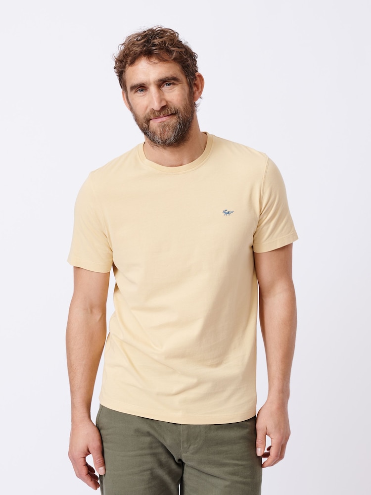 Gelb - Aubin 100% Cotton T-Shirt - Bild 1 von 6