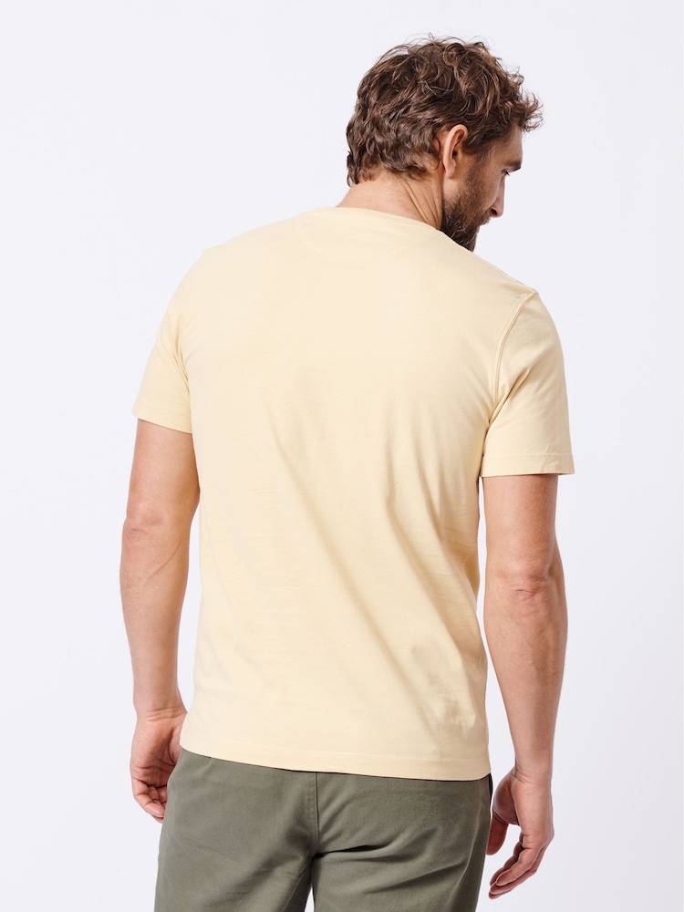 Gelb - Aubin 100% Cotton T-Shirt - Bild 2 von 6