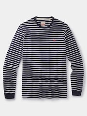 Aubin Blue Ferriby Long Sleeve 100% Cotton T-Shirt - Image 5 of 5