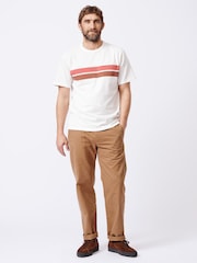 Белый - Aubin Blue Santon Relaxed T-Shirt - Image 1 of 5