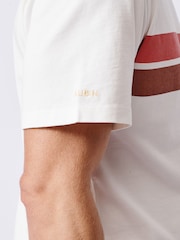 Белый - Aubin Blue Santon Relaxed T-Shirt - Image 3 of 5