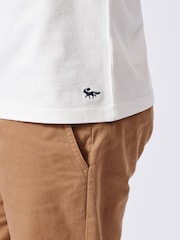 Белый - Aubin Blue Santon Relaxed T-Shirt - Image 4 of 5