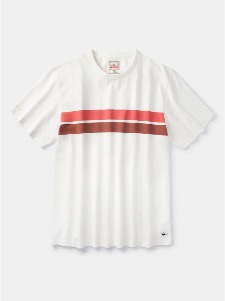 Белый - Aubin Blue Santon Relaxed T-Shirt - Image 5 of 5