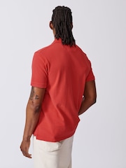 Roșu - Aubin Red Lusby Pique Polo Shirt - Image 2 of 6