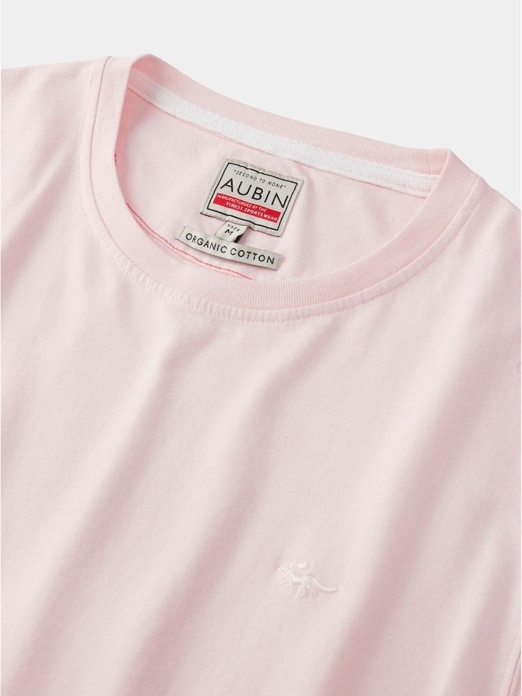 Pink - Aubin 100% Cotton T-Shirt - Bild 6 von 6