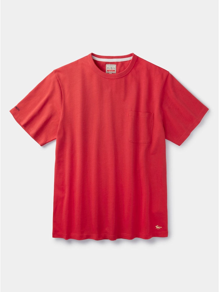 Rot - Aubin Newburgh T-Shirt im Relaxed Fit - Bild 6 von 6