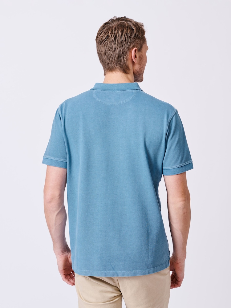 Aubin Lusby 100% Cotton Pique Polo Shirt - Image 2 of 6 Aubin Lusby 100% Cotton Pique Polo Shirt - Image 2 of 6