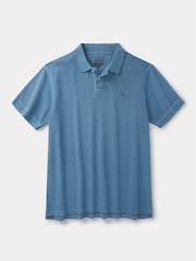 Голубой васильковый - Aubin Red Lusby Pique Polo Shirt - Изображение 5 из 6