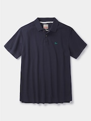 Темно-синий - Aubin Red Lusby Pique Polo Shirt - Изображение 5 из 6