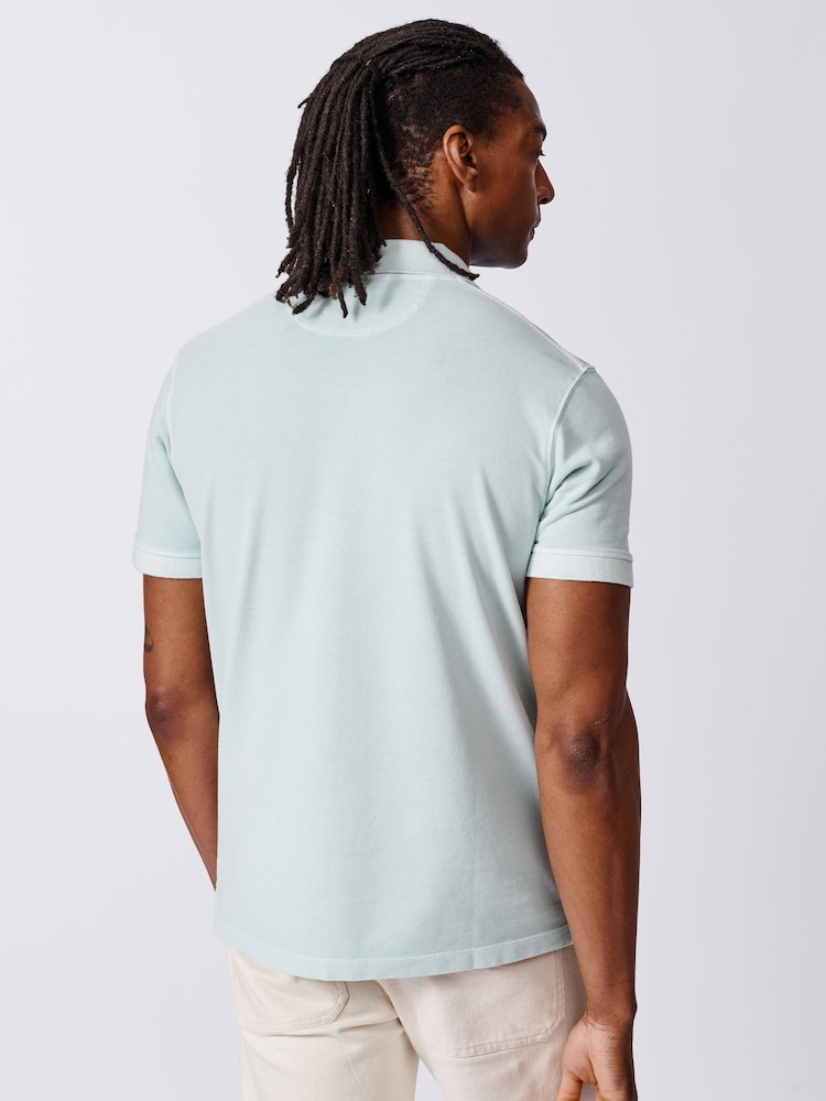 Verde mentol - Aubin Red Lusby Pique Polo Shirt - Image 2 of 6