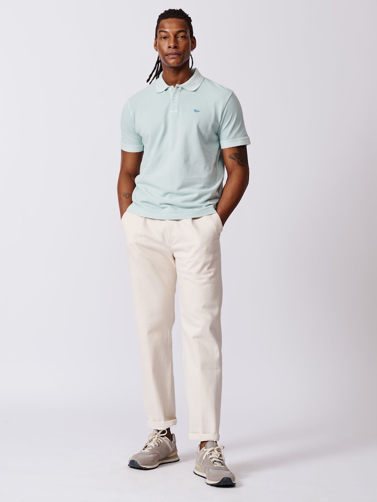 Verde mentol - Aubin Red Lusby Pique Polo Shirt - Image 3 of 6