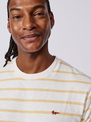 Aubin Yellow Berkeley Slub 100% Cotton T-Shirt - Image 4 of 5