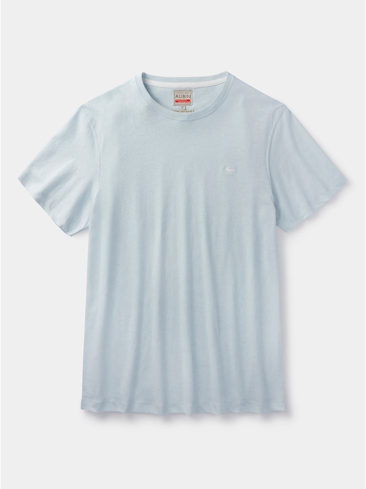 Blau - Aubin Hampton T-Shirt aus Baumwollleinen - Bild 5 von 5
