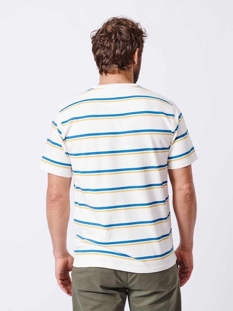 Blau - Aubin Blue Santon Relaxed T-Shirt - Bild 2 von 7
