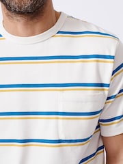 Blau - Aubin Blue Santon Relaxed T-Shirt - Bild 4 von 7